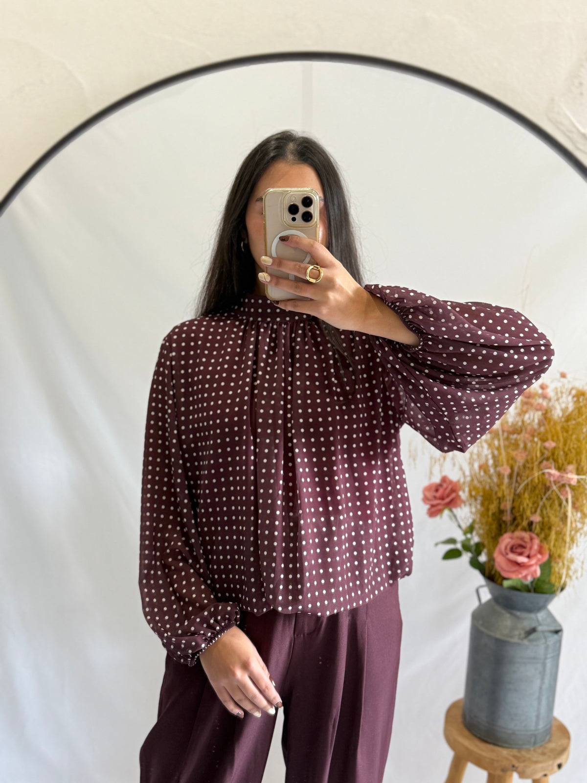 Blouse à pois - Choco