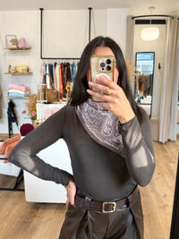Sous pull choco- cachemire