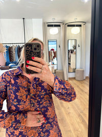 Robe bleu motifs GT - Livio