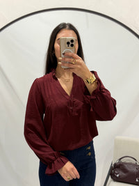 Blouse bordeaux - Astrid