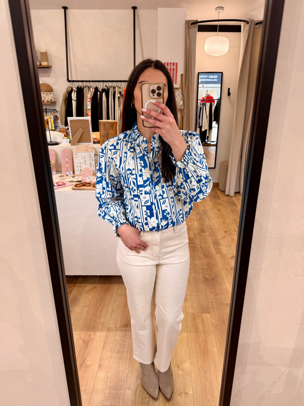 Blouse bleu - Inès