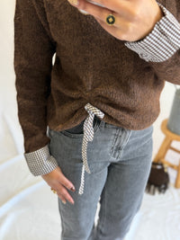 Pull vichy - Sienna