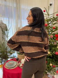 Pull coffee rayure - Arthur