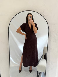 Robe choco paillettes - Aude