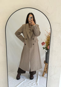 Manteau long taupe - Polio