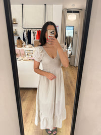 Robe longue beige - elatha