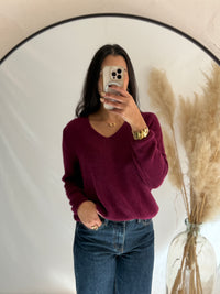 Pull bordeaux - Nina