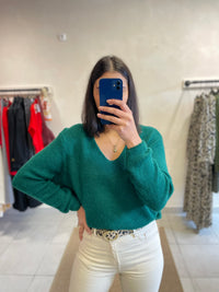 Pull Vert bouteille - Nina