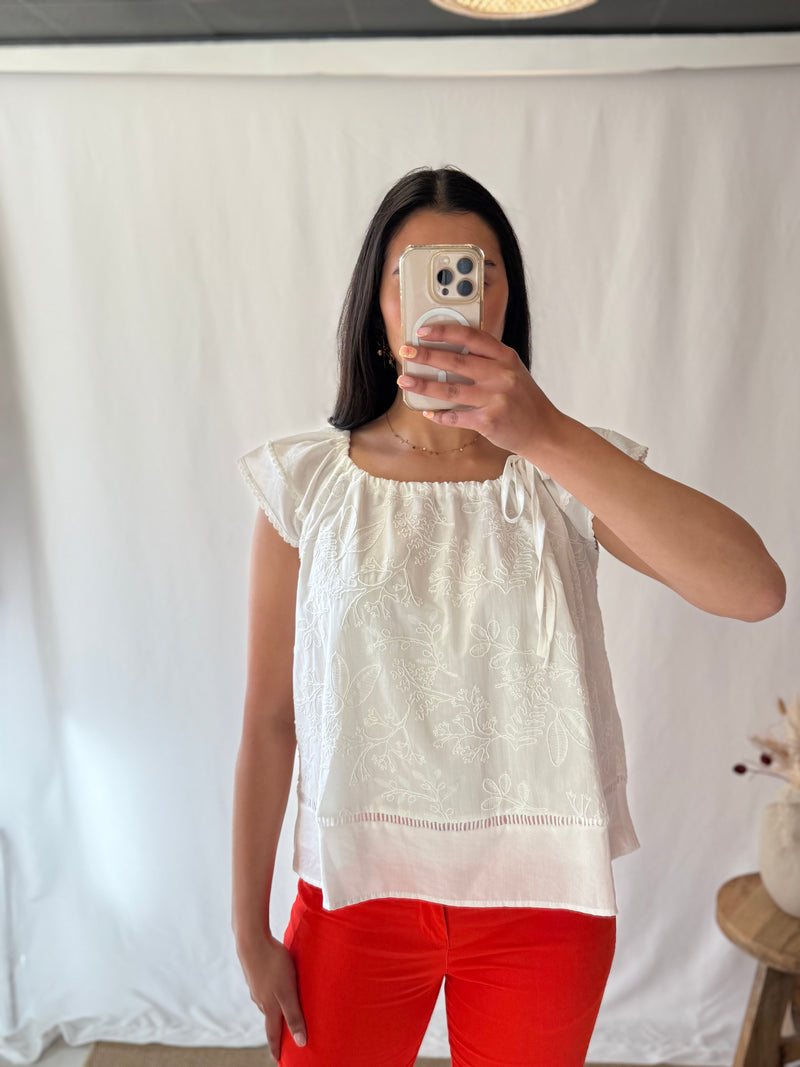 Haut blanc - Emilie