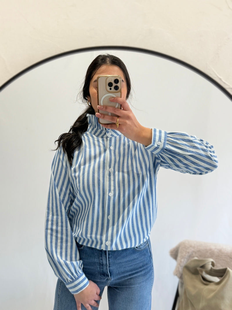 Chemise rayure bleu - Aby