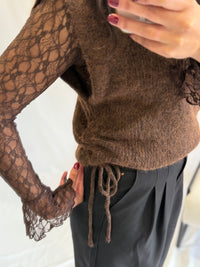 Pull sans manche marron - Giles