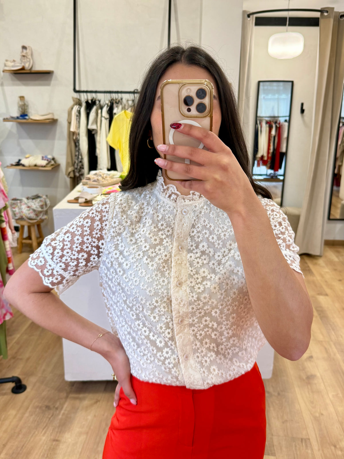 Blouse beige - Tom