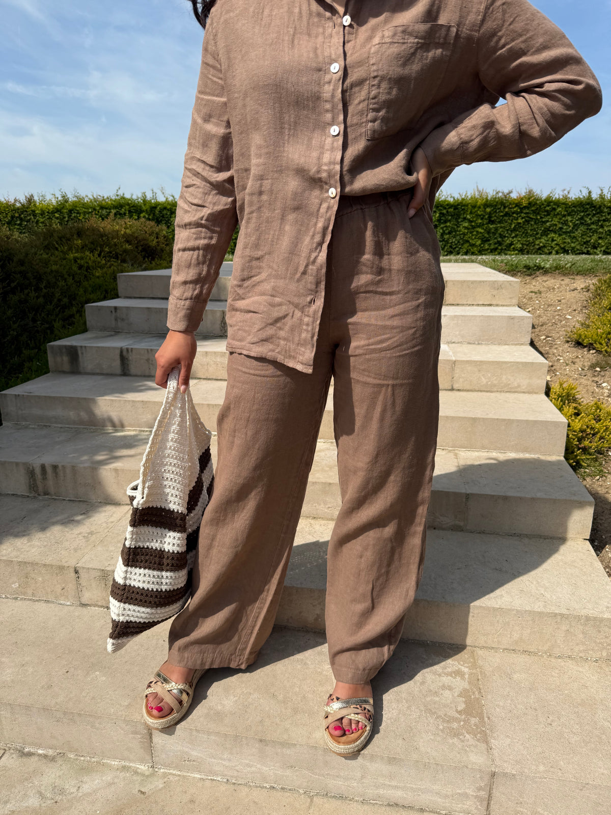 Pantalon lin choco - Léna