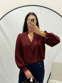 Blouse bordeaux - Astrid
