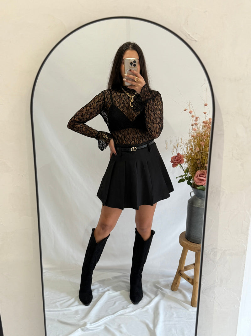 Jupe plissée noir - Oslo