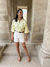 Chemise lin jaune - Tom