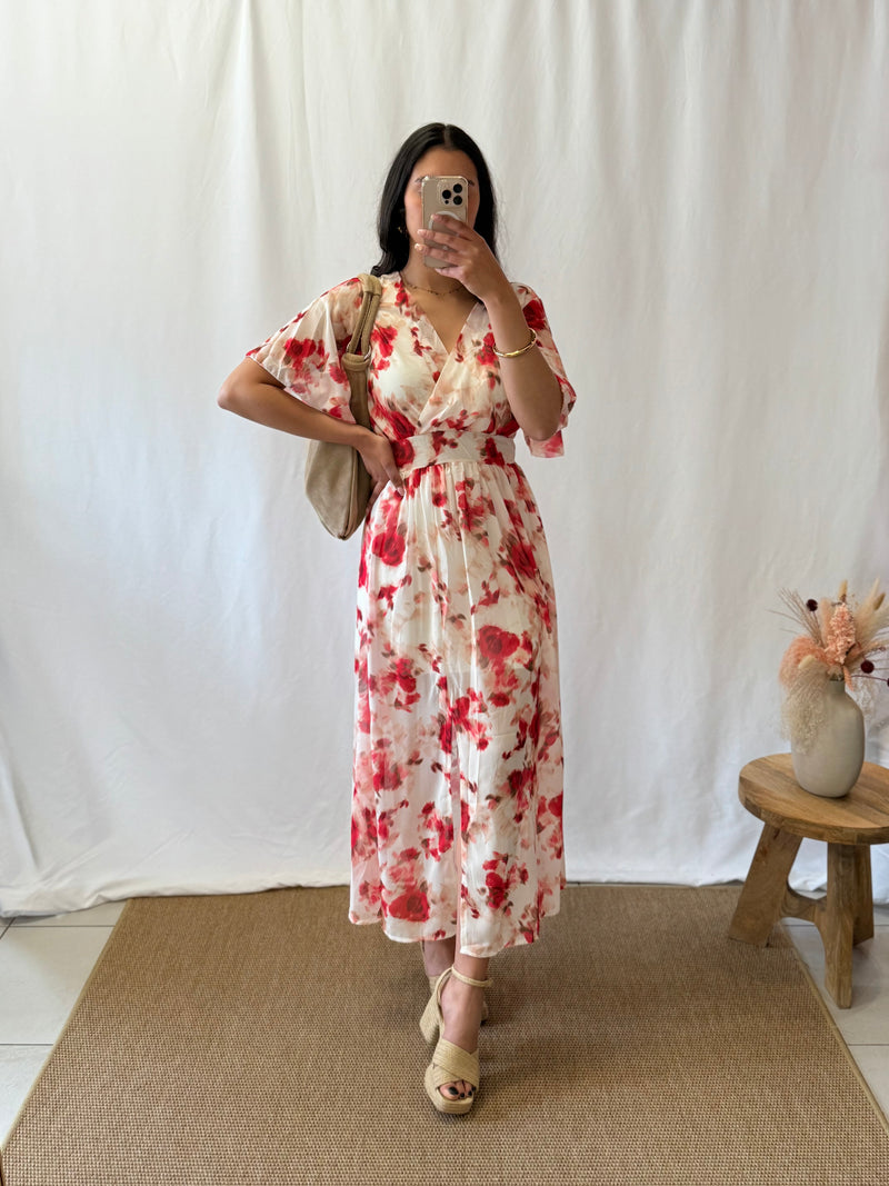 Robe longue coquelicot - Orisa