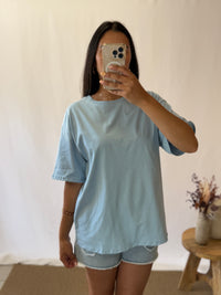 T shirt bleu mykonos - Rosy