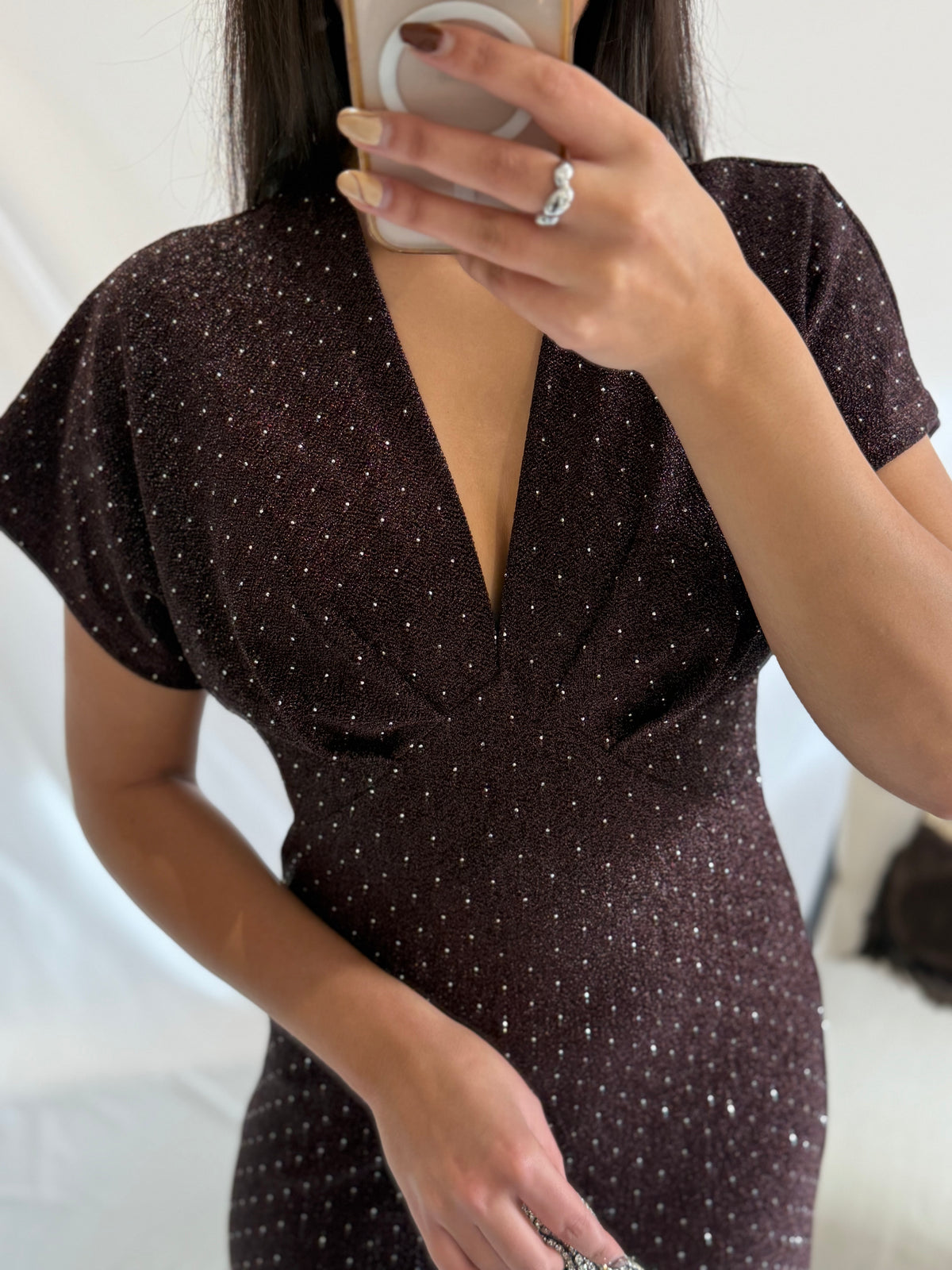 Robe choco paillettes - Aude