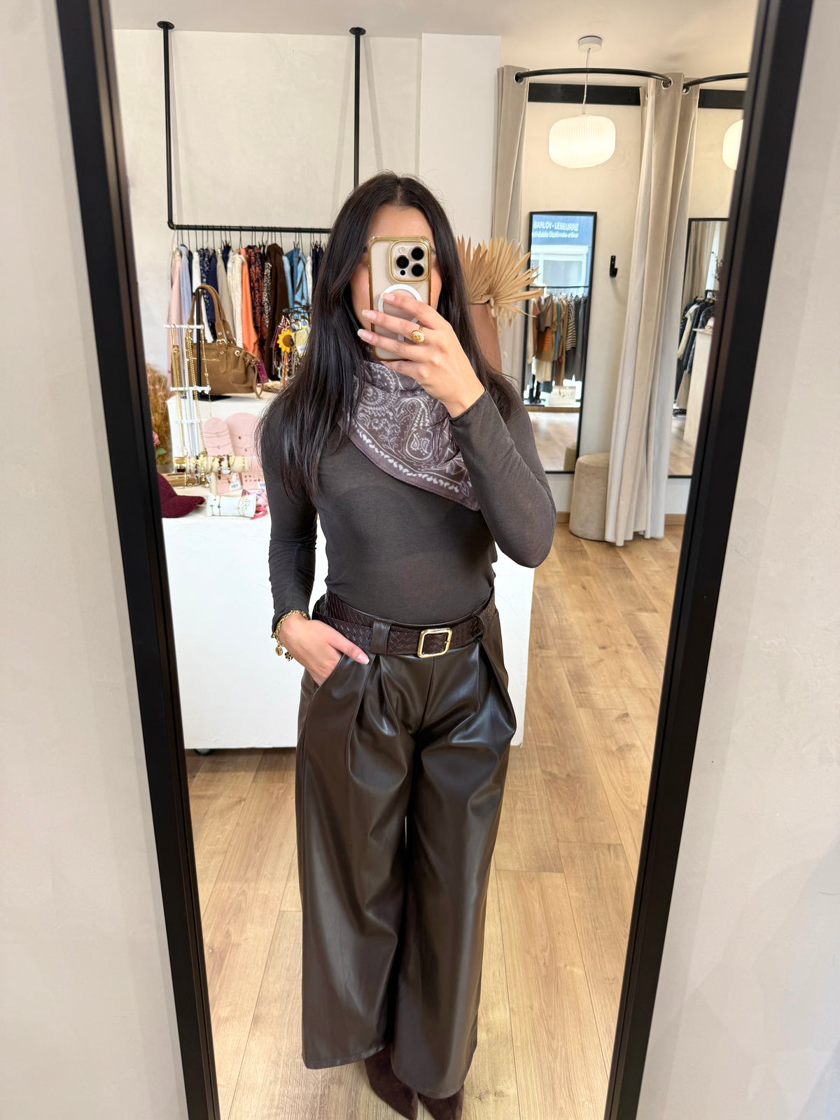 Sous pull choco- cachemire