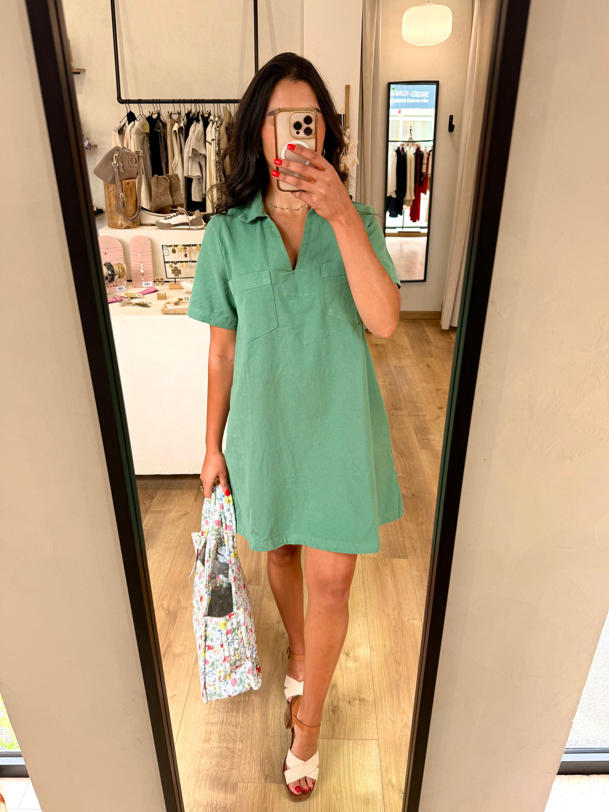 Robe kaki - Elisa