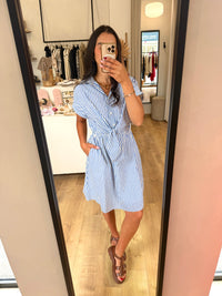 Robe Rayure Bleu - Alice