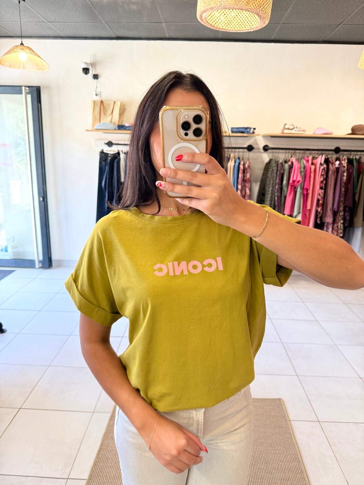 Tee shirt olive - iconic