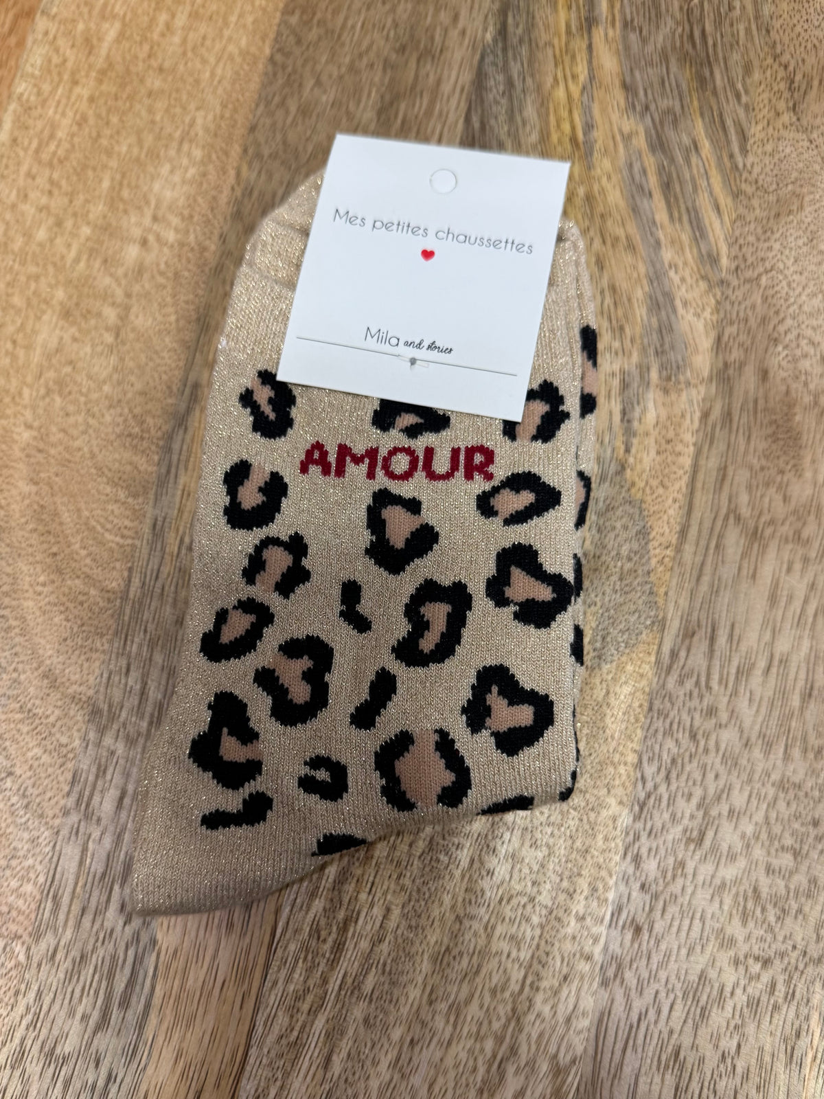 Chaussette - amour léopard