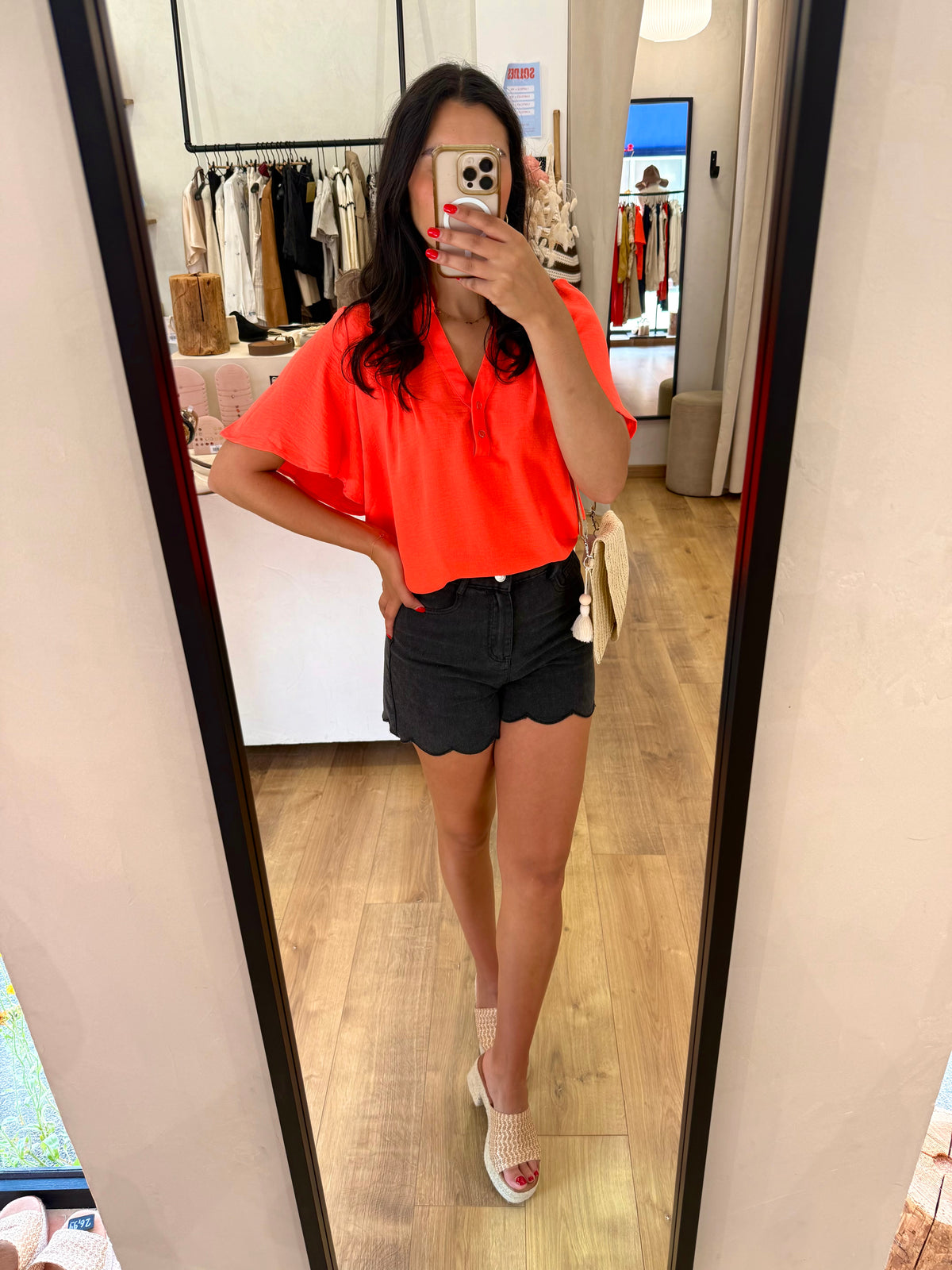 Blouse corail - Léna