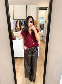 Gilet bordeaux - Alma