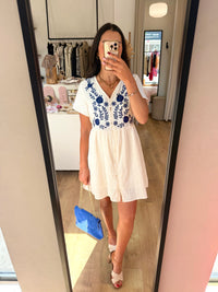 Robe Motifs Bleu - Juliette