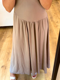 Robe longue taupe - camil