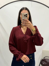 Blouse bordeaux - Astrid