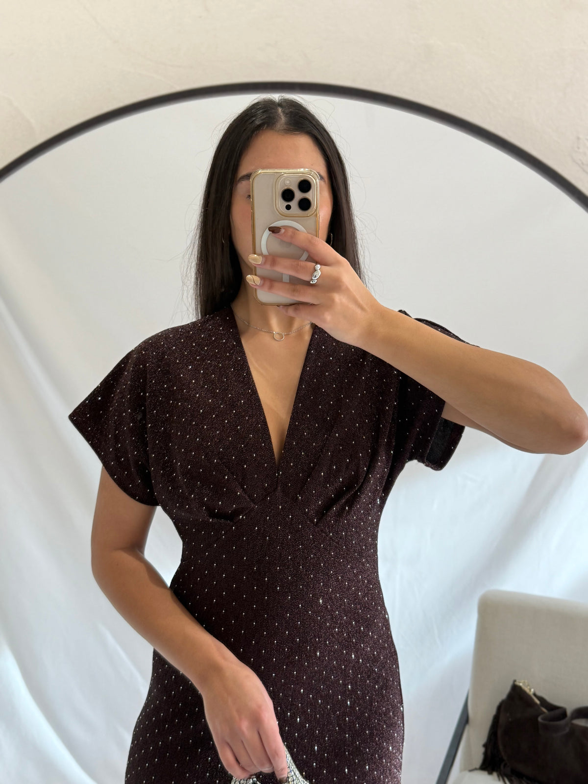 Robe choco paillettes - Aude