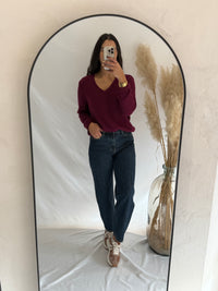 Pull bordeaux - Nina