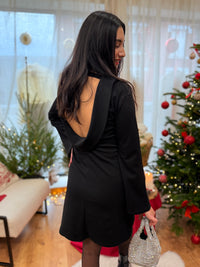 Robe dos nue noir - Louise