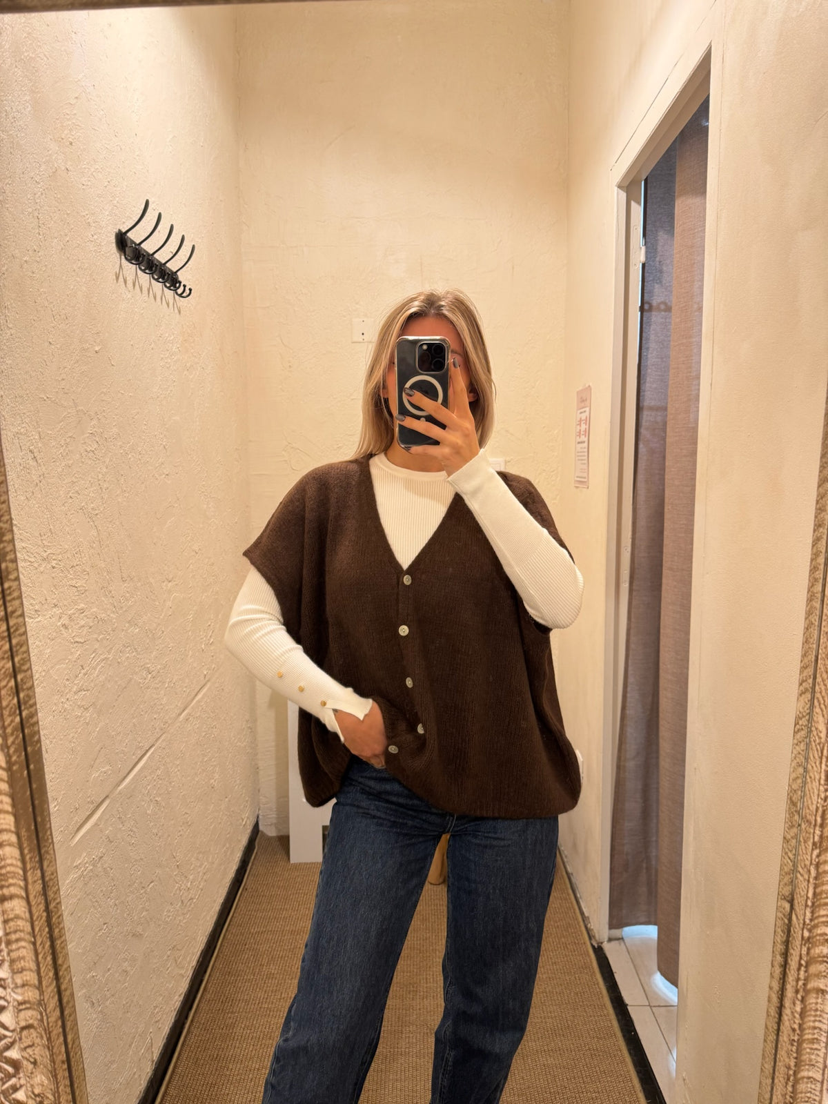 Gilet chocolat -Josepa