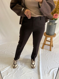 Pantalon chocolat- Hortence