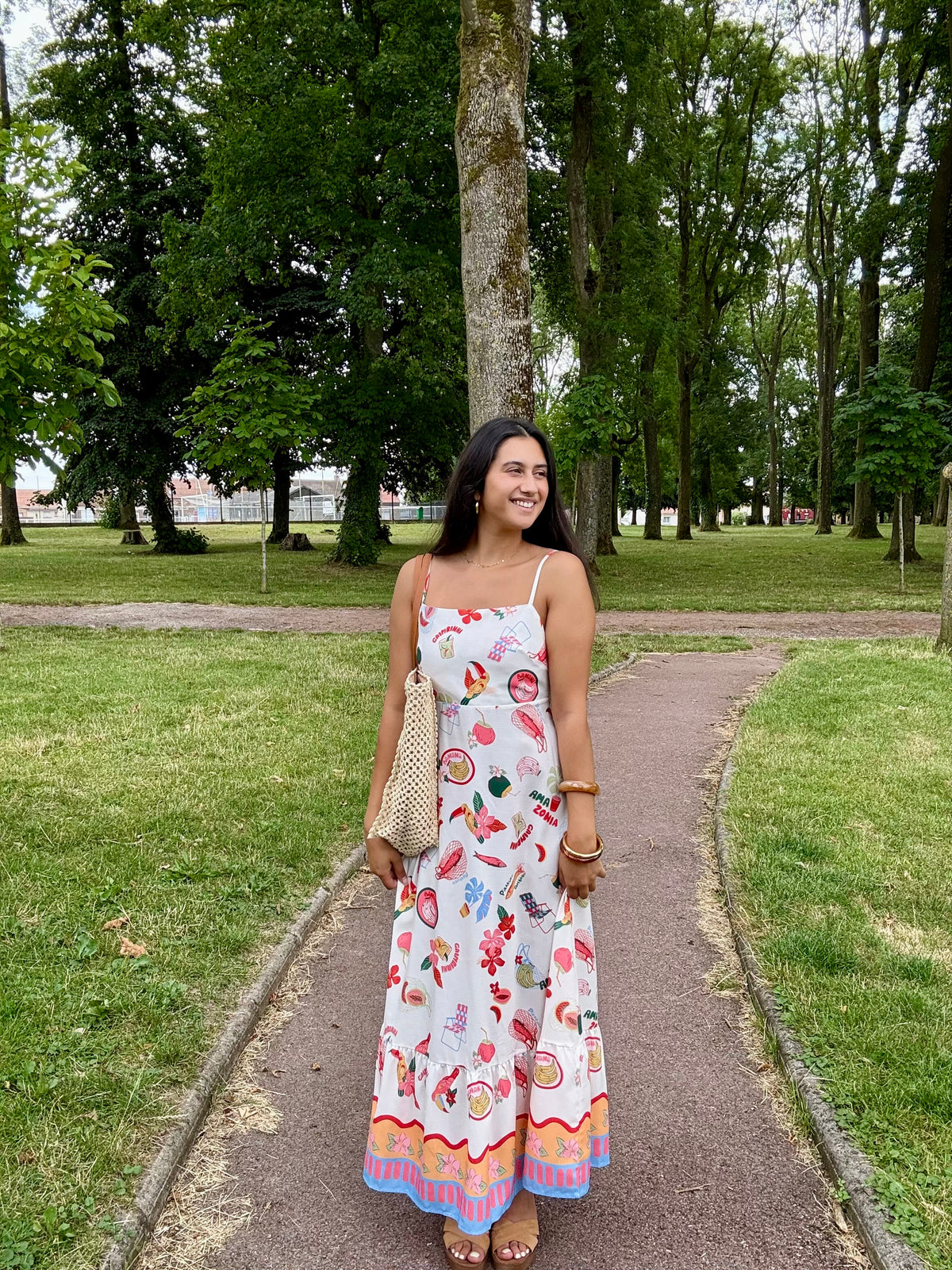 Robe longue motifs - Emile