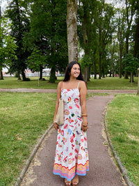 Robe longue motifs - Emile