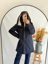 Parka marine fourre - Astrid