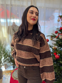 Pull coffee rayure - Arthur