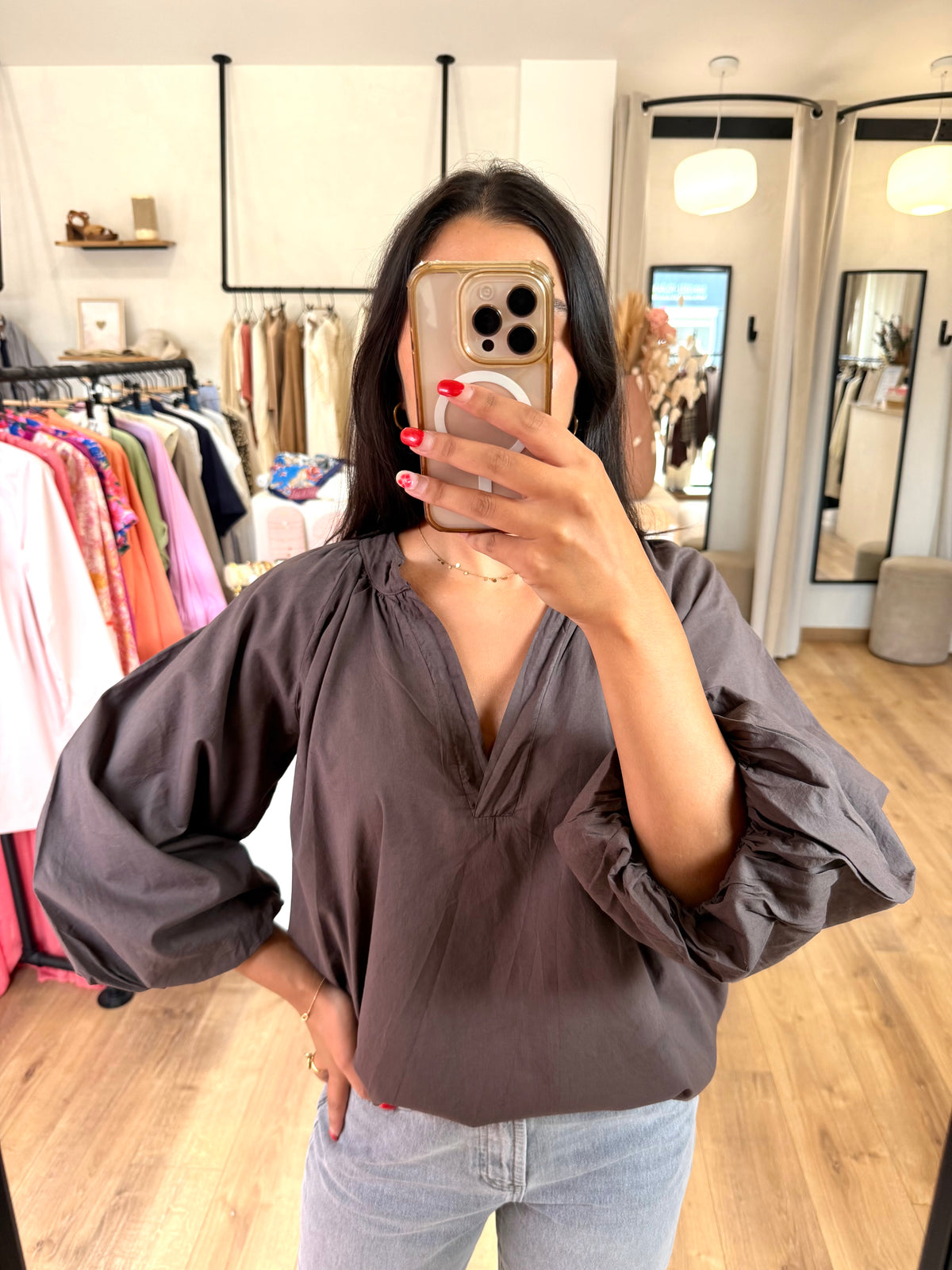 Blouse choco - Lea
