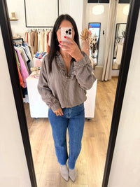 Blouse vichy choco - marie