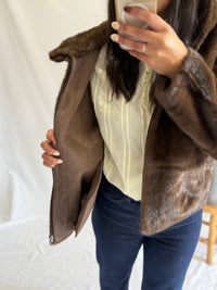 Manteau fourrure chocolat - Salsa