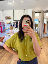 Blouse olive - Emilie