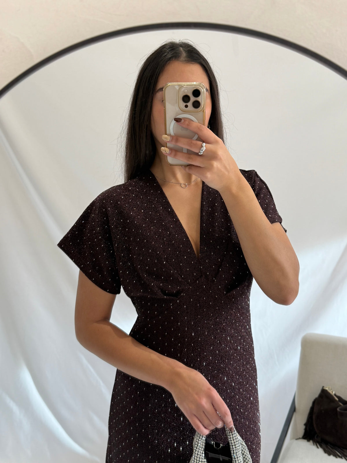 Robe choco paillettes - Aude