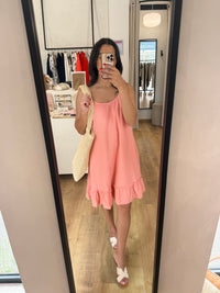 Robe courte saumon - mina
