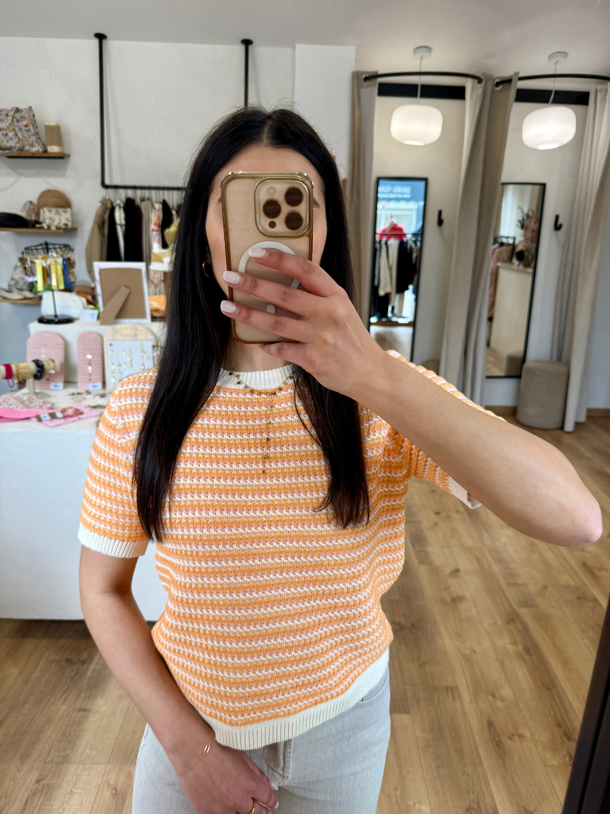 Haut orange - Helena