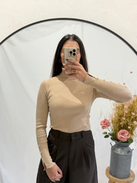 Haut col roulé beige  - Ulio